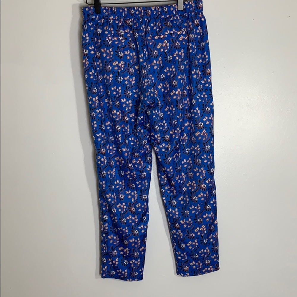 J crew blue orange paisley print pants - Picture 4 of 8